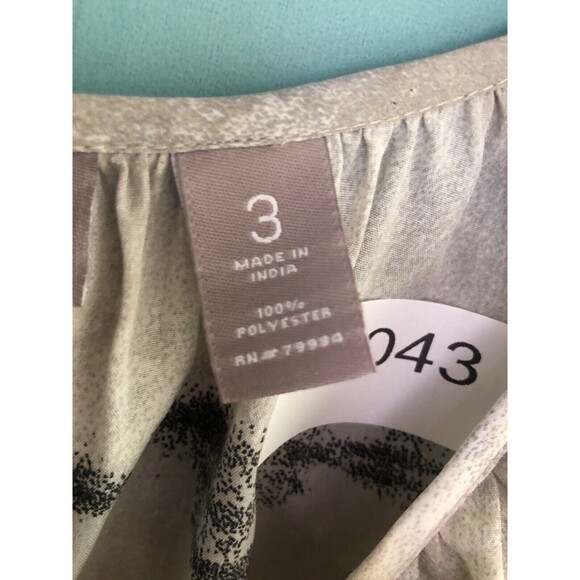 chico's women's sz 3 ( L 16-18 ) blouse buttons print casual dress shirt 307 - Picture 9 of 11